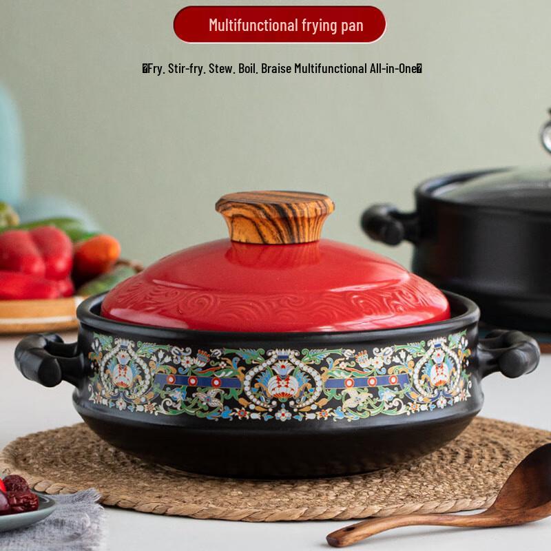 HuaMeiGuan 3.2L High-Temperature Ceramic Casserole Pot