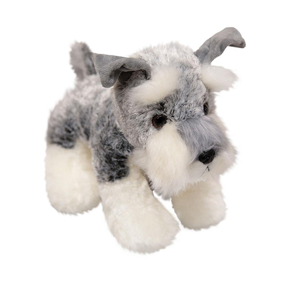 Симпатичная плюшевая игрушка-собака шнауцера, спящая кукла на день рождения, детская кукла, щенок, плюшевый щенок, держатель G2O7