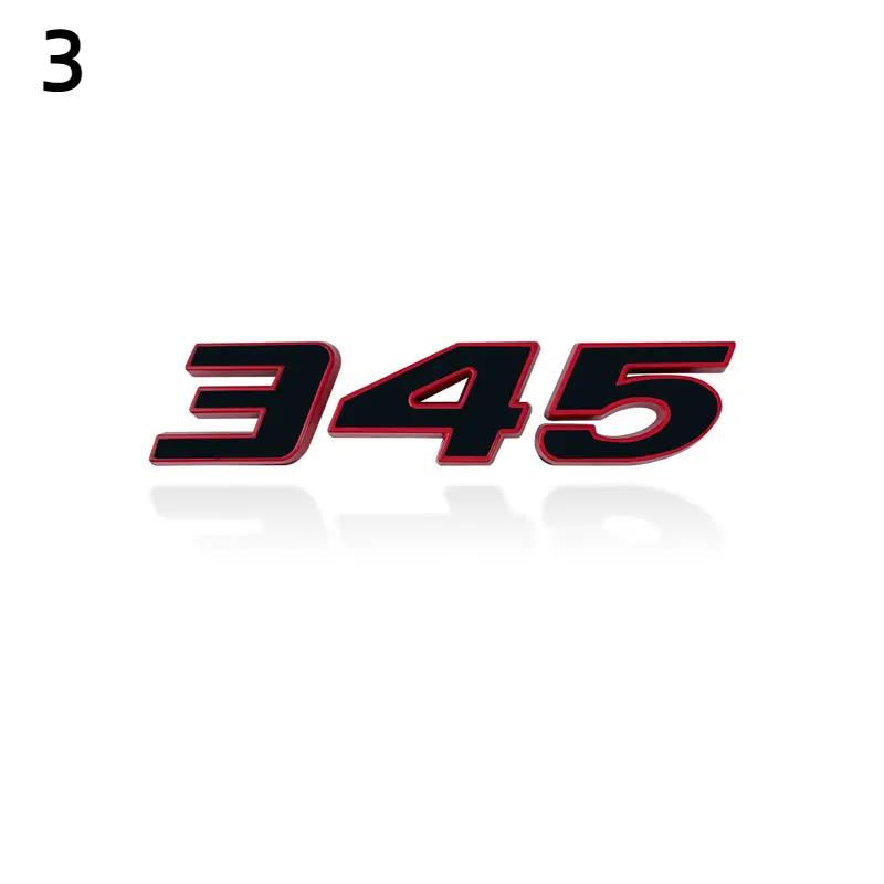 Металлическая 3D-наклейка на автомобиль 392 345 6.4L, эмблема, боковая наклейка на крыло автомобиля, задний багажник, бампер, задняя наклейка для Hemi Charger Challenge