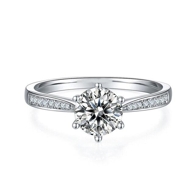 Кольцо с муассанитом для женщин, фиолетовое, розовое, красное, зеленое, желтое, с лабораторным бриллиантом, стерлинговое серебро 925 пробы, обручальные кольца, ювелирные изделия