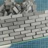 50/70Pcs 1:16 Simulation Brick Diy Sand Table Landscape Scenery Building Toy
