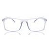 Full Rim Square Transparent Blue Smartbuy Collection Hargus Pc2429 C7 Fashion Unisex Eyeglasses