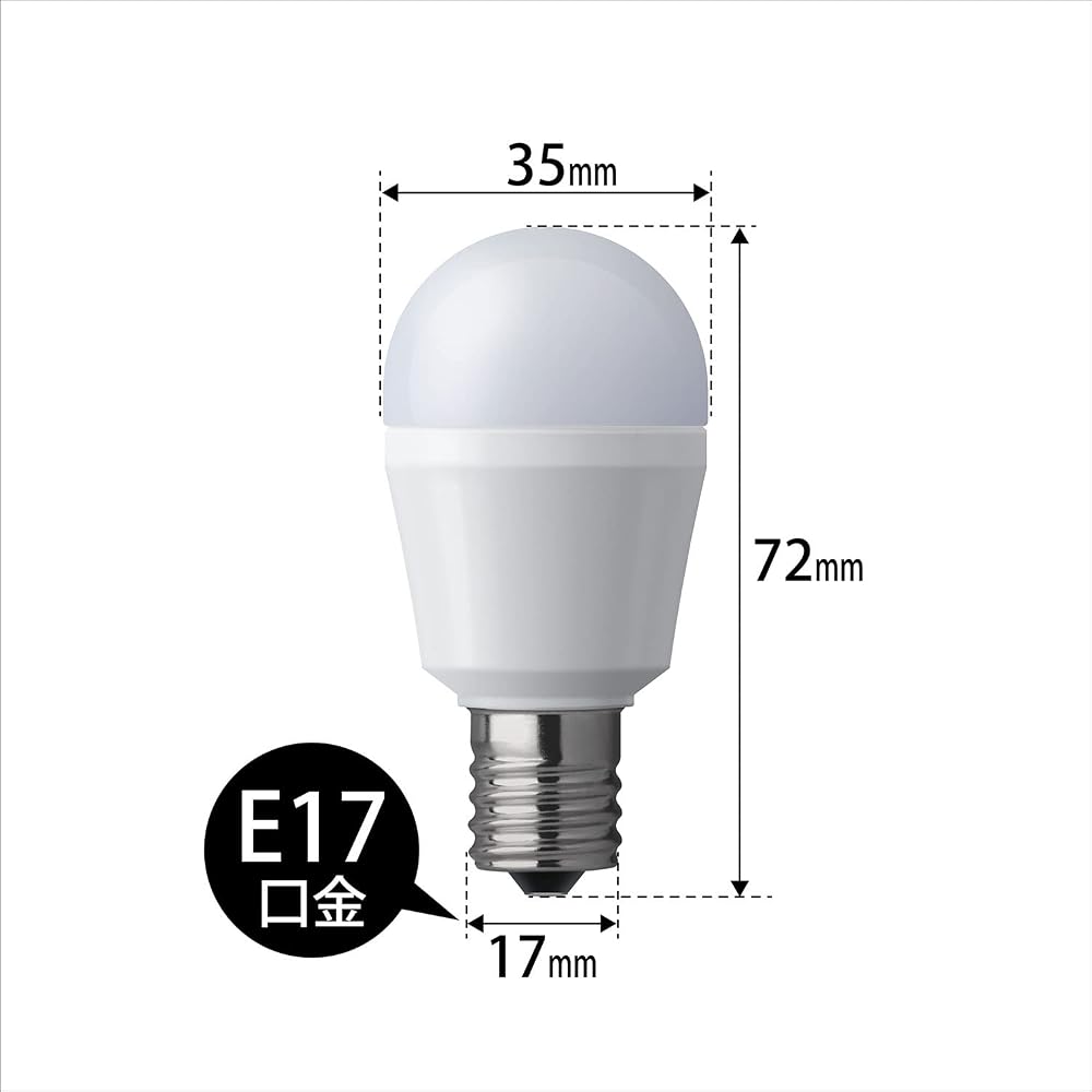 Panasonic Mini Krypton Paluck LED Bulb E17 Base 40W Equivalent Warm White 4.3W Wide Beam Type 1 Piece