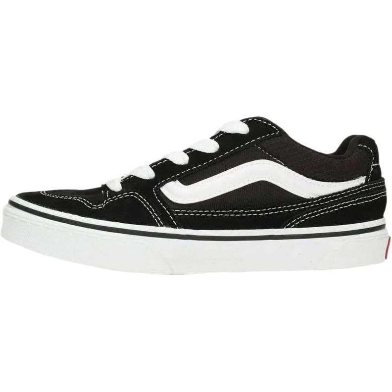 Vans Caldrone Versatile Comfortable Low-Top Kids Skate Shoes Kids Sneakers Black White VN0005W6BA21