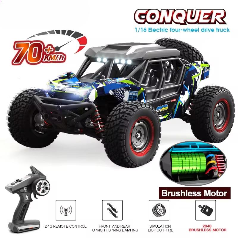 New 4WD RC Car 4x4 Off-road Drift Racing Car 50/70KM/h Super Brushless High Speed Radio Waterproof Truck Remote Control Toy for Kids Boys Racing