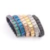 European And American Men 'S Personality Fashion Elastic Health Bracelet Stainless Steel Material High -End Hand Jewelry 