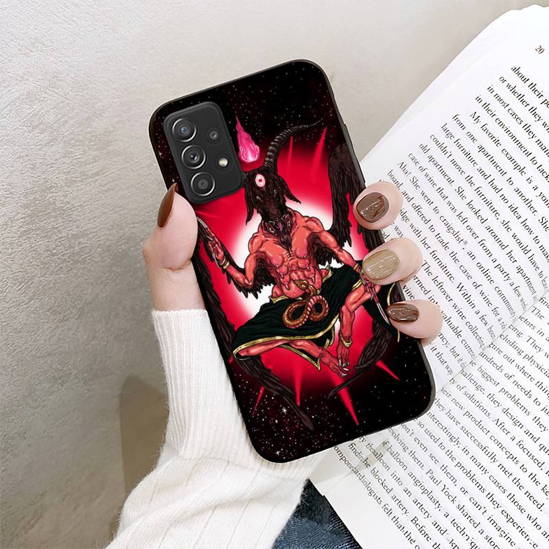 Чехол для телефона RUICHI Pentagram Baphomet Satan для Samsung Galaxy A02 A12 A21 A22 A32 A41 A42 A51 A71 A72 Shell
