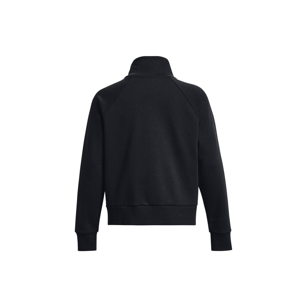 Under Armour Solid Color Logo Half-Zip Jacket Women Tops Black 1379492-001