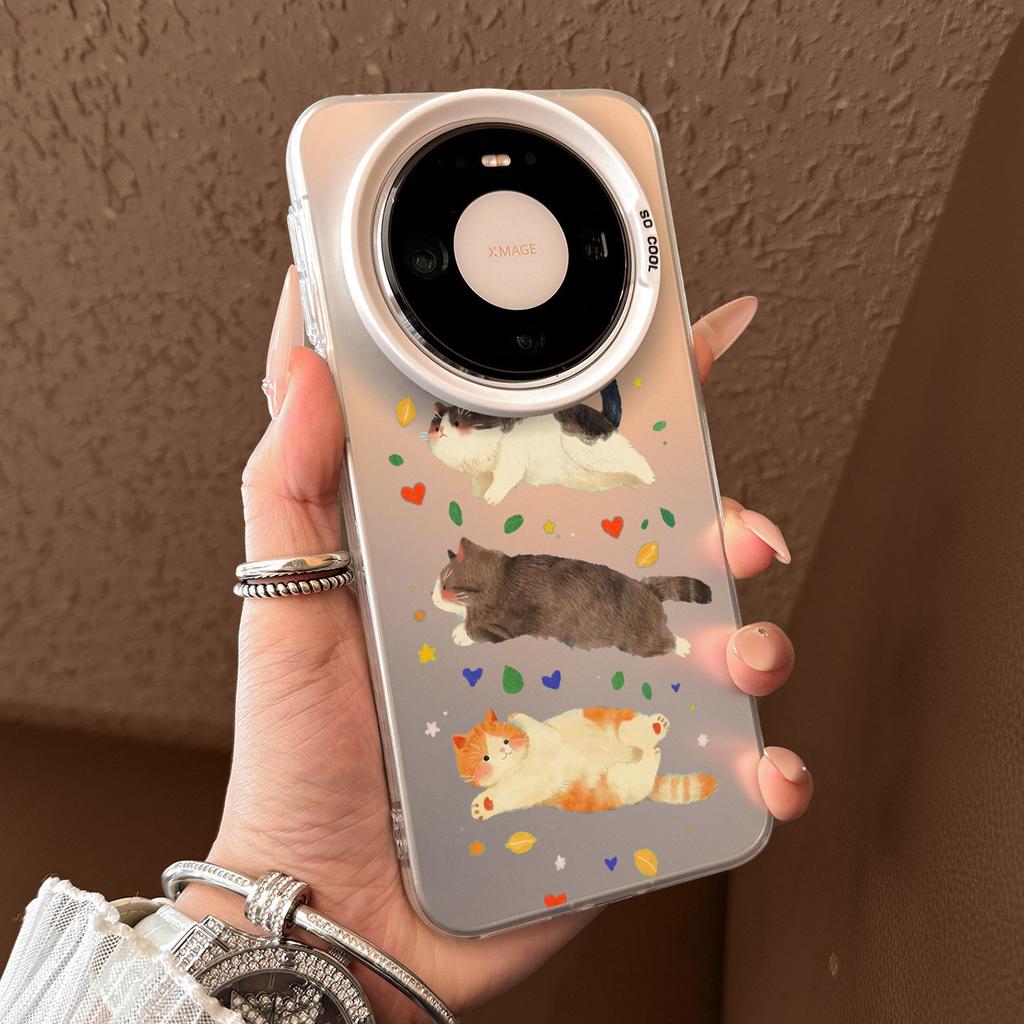 Котенек акварелью подходит для чехла на мобильный телефон Huawei mate80 mate80promax новый mate70 полноразмерная защита от падений