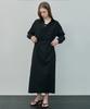 IHR Wrap Shirt Dress / Black