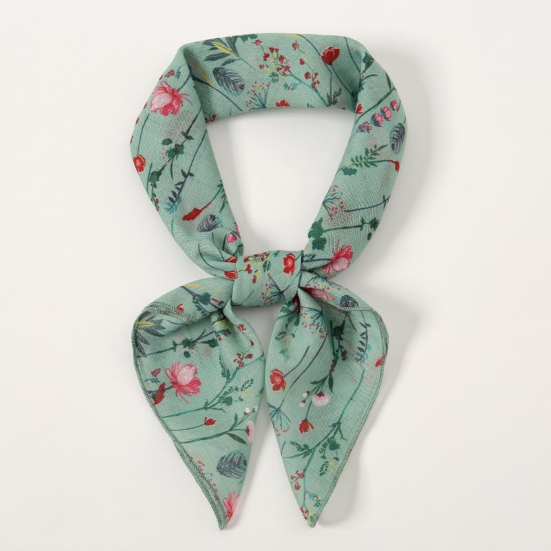 Fashion Paisley Print Cotton Hairbands Scarf Women  New Elagant Bandana Neck Kerchief Head Bands Foulard Female Scarfs