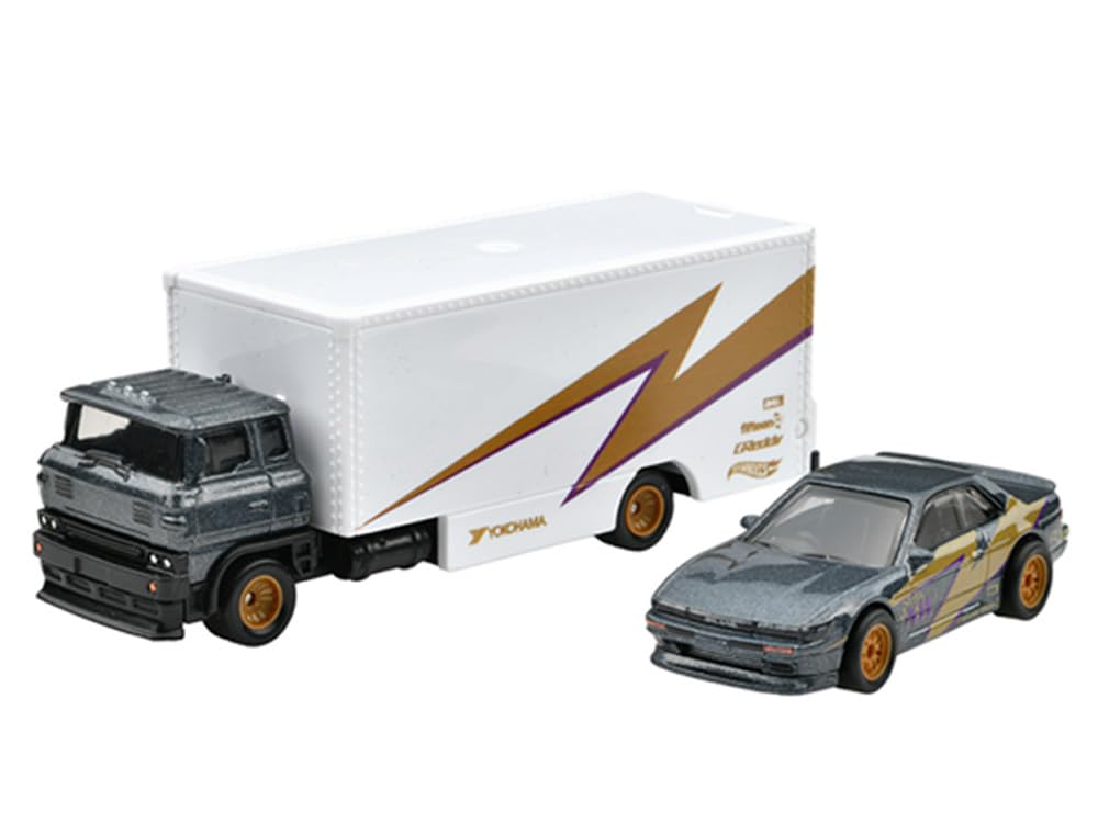MATTEL HOTWHEELS Mattel Hot Wheels Масштаб 1:64 Team Transport Кейс T «Nissan Silvia (С13) & Сакура Спринтер”