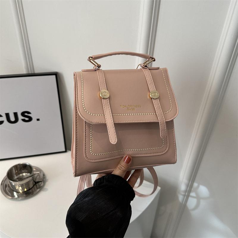 Модная универсальная сумка ins 2025 темпераментная простая на плечо кроссбоди двойная на плечо маленькая квадратная сумка