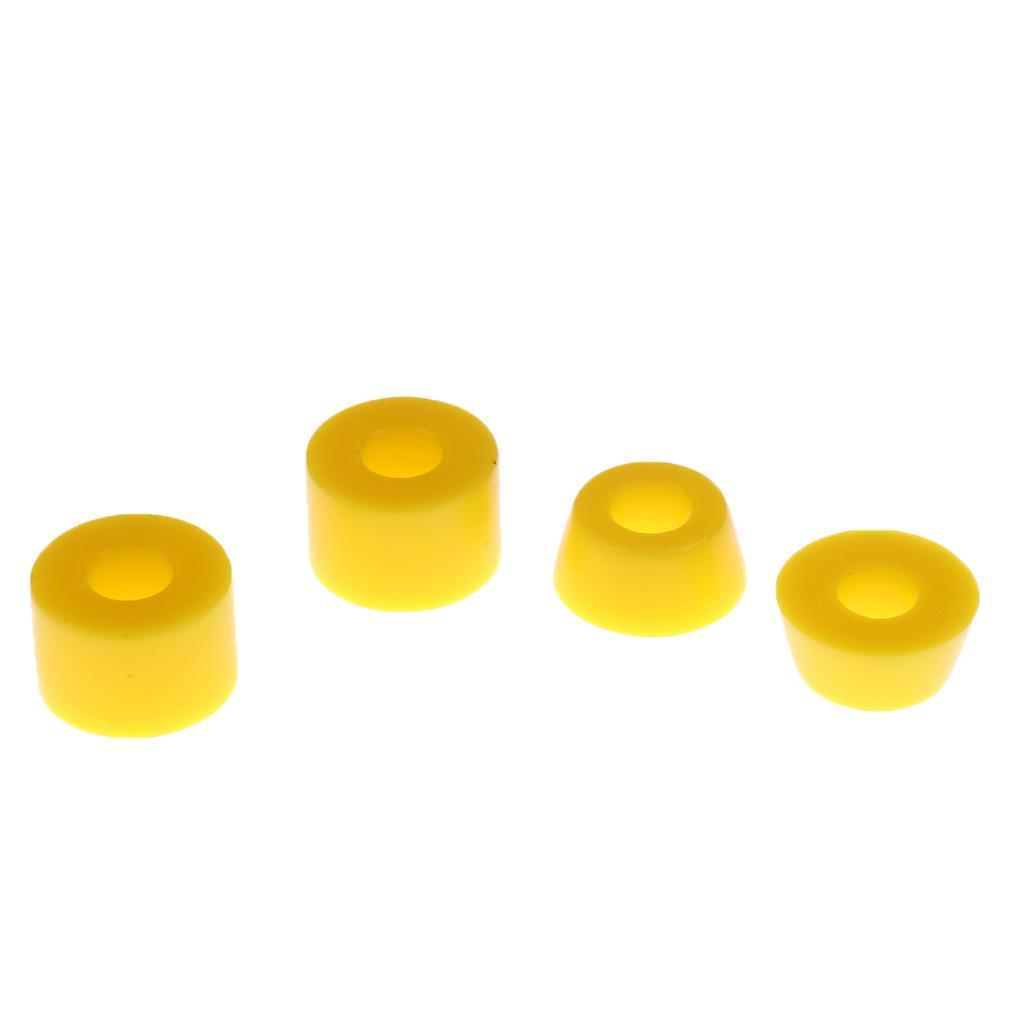 Durable PU Material Skateboard Bushing Set Includes Conical and Cylindrical Options for Longboard Truck Replacement