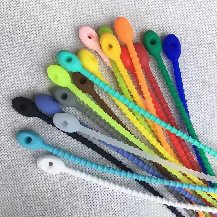 Самоблокирующийся силиконовый кабельный хомут - мультяшный брелок для ключей своими руками, многоразовый зажим