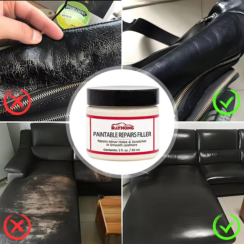 60ml Leather Filling Paste | Car Seat Repair | Cracks, Burns & Holes Restoration