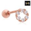 [1+1] 14K Gold Filled Pin One-Bleu Piercing (Single Sold)