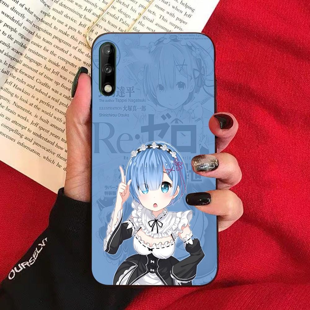 Чехол для телефона ReZERO Рам Рем для Huawei Honor 10 lite 9 20 7A 9X 30 50 60 70 pro plus Мягкий силиконовый чехол