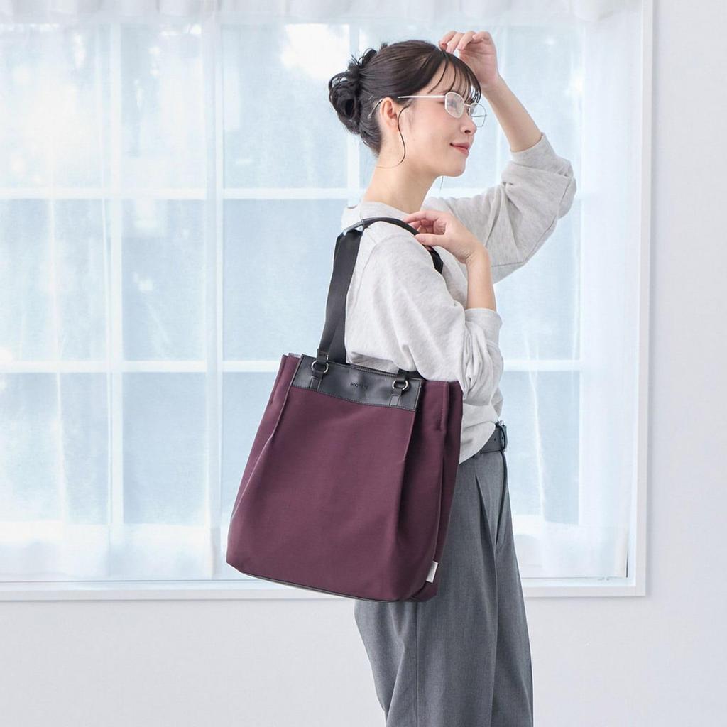 Tote Can Also Be as a Stylish LT Theoru Front 3667 Dusty [Rootote] Women's Bag, Backpack, 2-Way Style, Open-A (04 Blue)