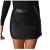 Модная женская короткая кожаная юбка с высокой талией, повседневная короткая мини-юбка