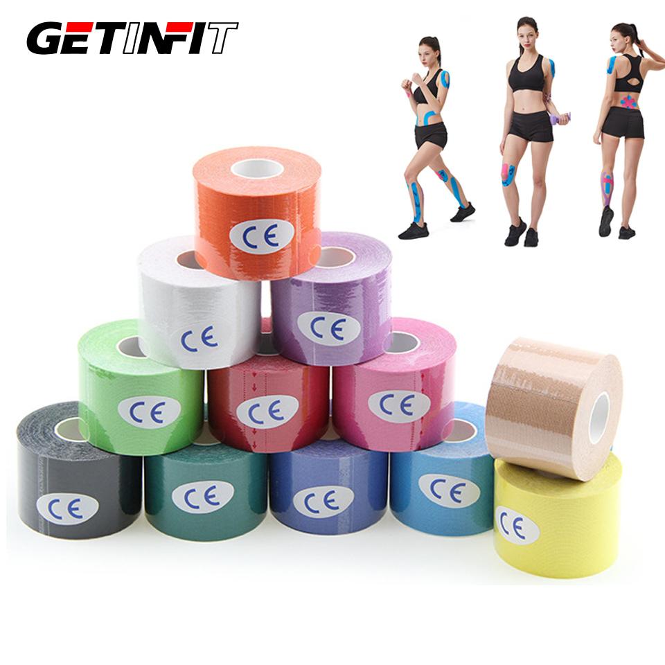 Getinfit 1 шт. Водонепроницаемая кинезиолента для восстановления мышц, снятия боли, спортивная повязка, защита для зала