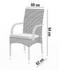 Tramonto Garden Chair 60X62X94 Oltre Royal White Technorattan Homms