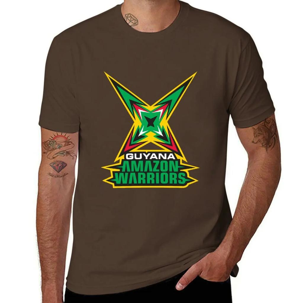 Футболка Guyana Amazon Warriors черные однотонные футболки аниме милые топы рубашки футболка с принтом мужские