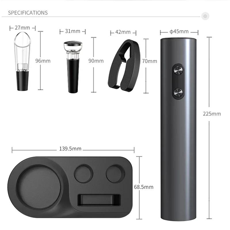 Электрические штопоры Наборы для пива Автоматические открывалки для пивных бутылок Штопор Работающий от батареек Открывалка для колпачков для газировки Кухонные принадлежности