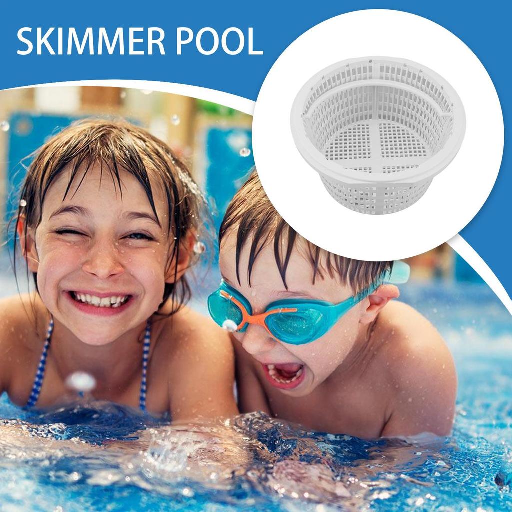 Skimmer Basket Pool Skimmer Net Pond Basket Filter With Handle Net Cleaner For Cleaning Leaves Hot Tub Outdoor Indoor Home