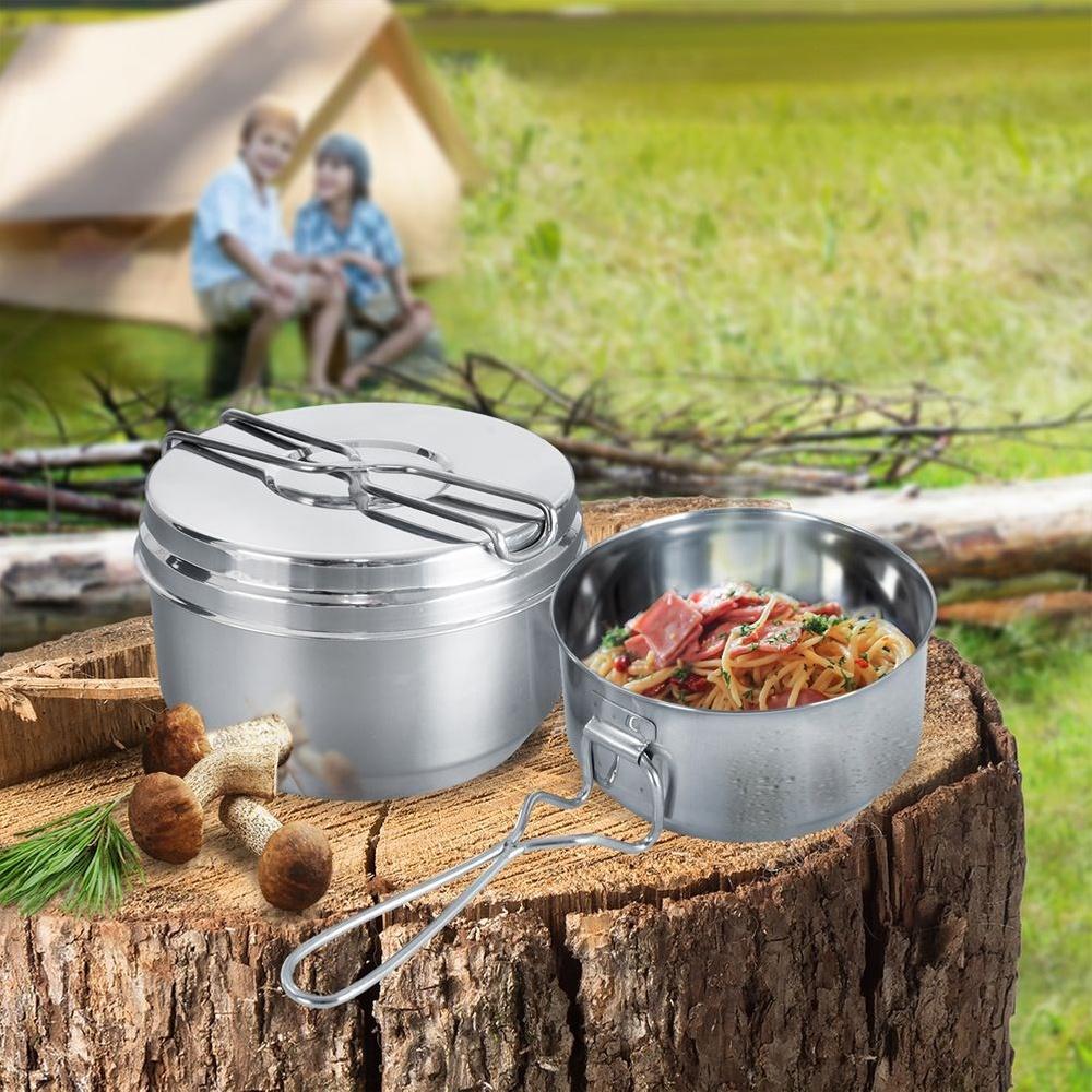 Tourist, scout, military steel mess tin 1.5 l, 900 ml 3 pcs.