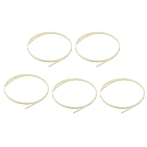 uxcell Binding Purfling Strips, Plastic Guitar Binding Edge Trim for Acoustic Classical Guitar, 1650x5x1.5 Mm, Beige, 5 Pieces