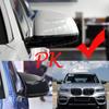 Для BMW 2014-2018 F15 X5 и F16 X6 F26 X4 F25 X3 высококачественный гладкий черный автомобильный чехол для зеркала заднего вида, боковое зеркало