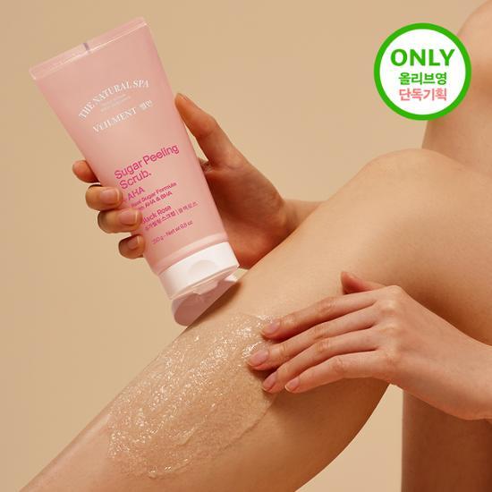 VEILMENT Сахарный пилинг-скраб 250 г 3 вида (Выберите 1) (Белая роза / Черная роза / Охлаждающая мята)