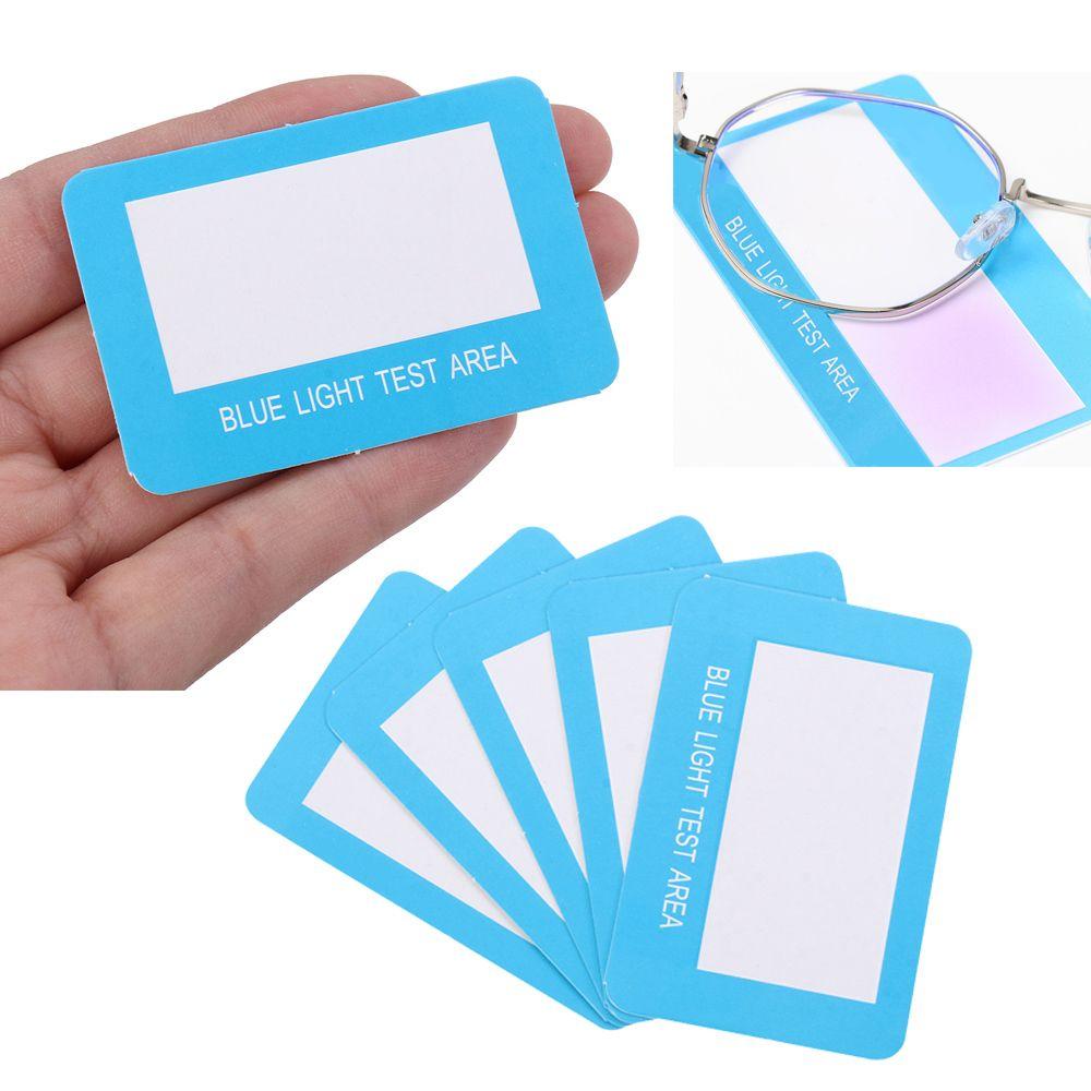 Eyewear Blue Light Detection Anti-Blue Light Test Card Test Light Glasses Accessories Card UV Test