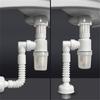 Toilet Kitchen Basin Drain Pipe Sink Single-slot Double-slot Drain Deodorant Sewer Drain Accessories Drain Pipe