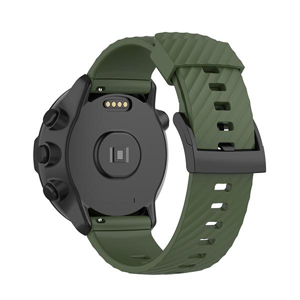 24 мм Мягкий силиконовый ремешок для часов для Suunto 9/7/D5/Spartan Sport/Wrist HR Sport Дышащий ремешок Браслет-ремешок для suunto Baro