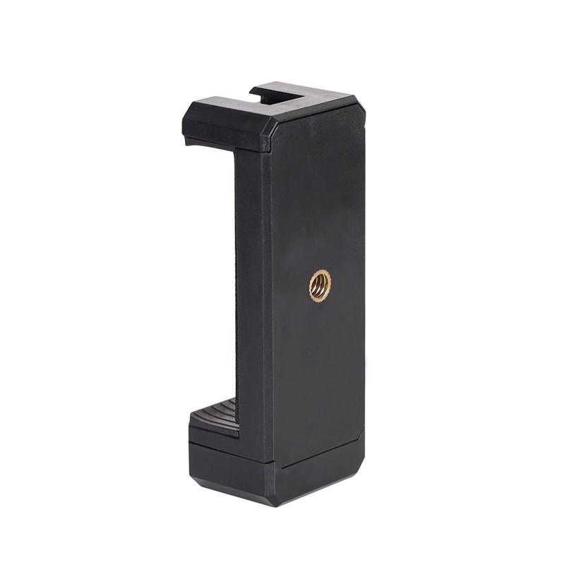Universal Smartphone Tripod Mount Adapter Phone Clip Holder 360 Rotation Mobile Clamp with Cold Shoe Mount for Arca-Type Plate 7