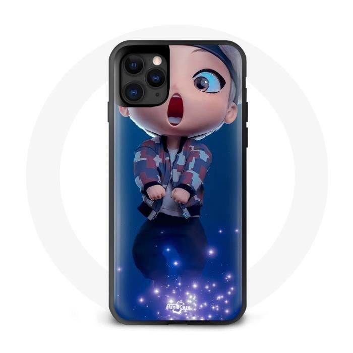 Coque pour Iphone 12 BTS TinyTAN Animation V Mic Drop