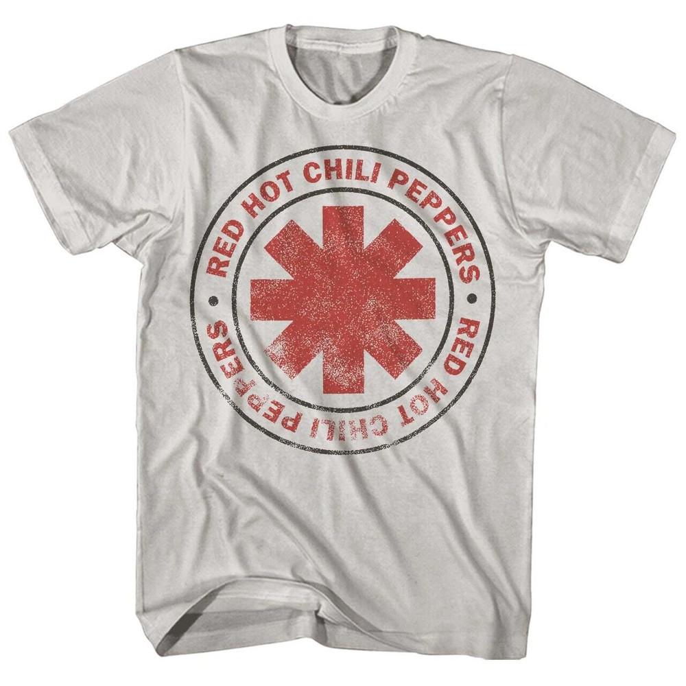 Red Hot Chili Peppers Distressed Logo Sand Color T Shirt Full Size S-5XL