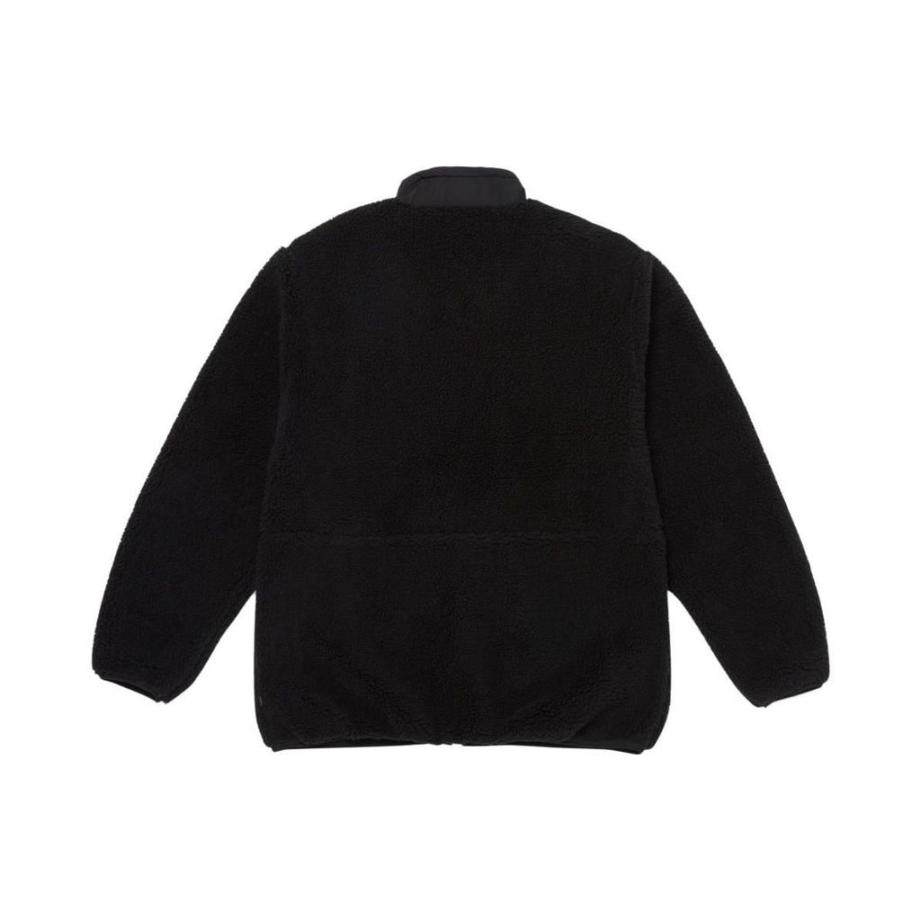 Vans Rpf Solid Color Letter Splicing Stand Collar Jacket Men Jacket Black VN000BZBBLK