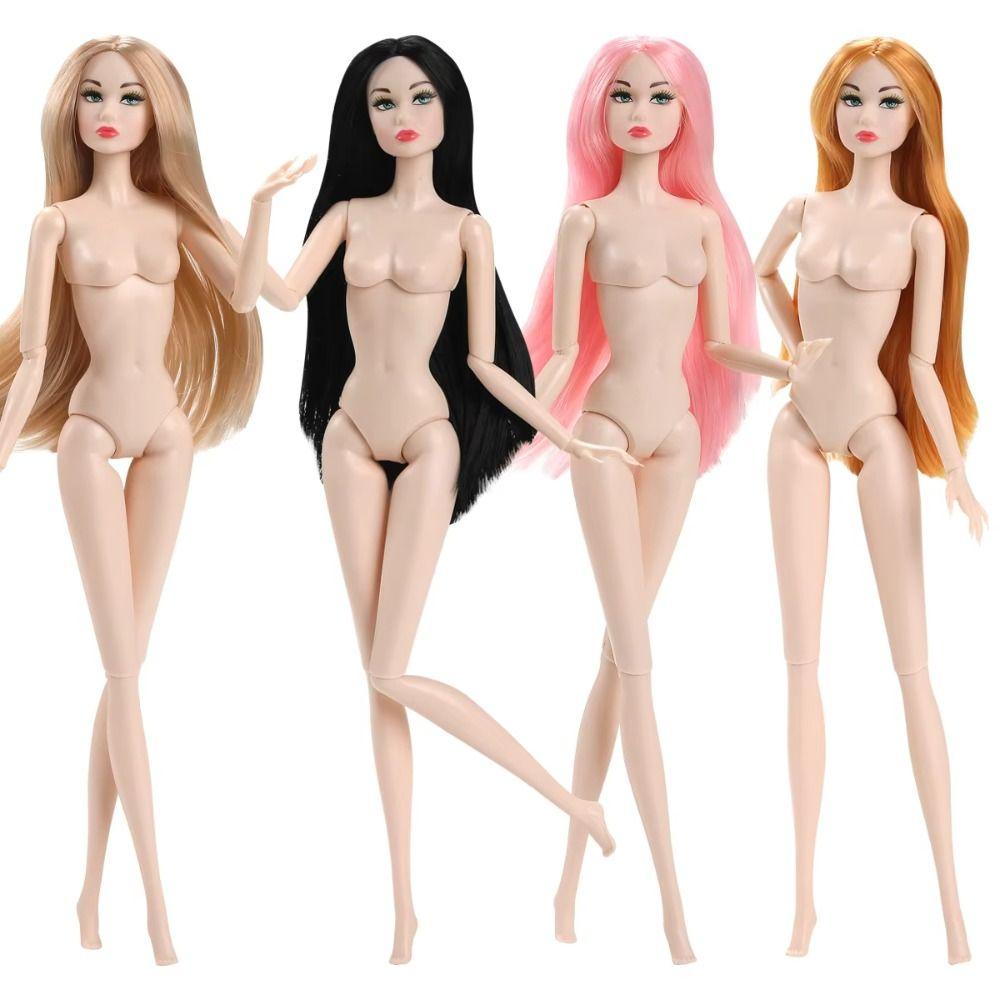 Белая Кожа BJD Кукольная Голова Нейлоновые Волосы Кукла Лысая Голова Мода 1/6 Кукольные Головы Коллекция