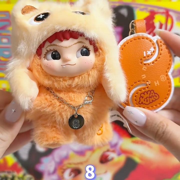 Genuine Wakuku V3 On A Roll Series Blind Box Cute Vinyl Plush Doll Trendy Toy Mystery Box Pendant Birthday Xmas Girl Gifts
