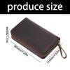 Кожаный чехол для перьевых ручек 10 отделений Сумка-пенал на молнии Чехлы для хранения перьевых ручек Для школьных и офисных принадлежностей
