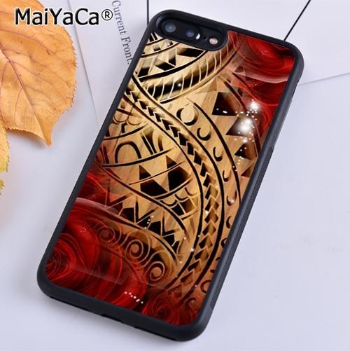 Полинезийский маорийский самоанский tribal узор тату Чехол для телефона Для iPhone 17 Air 16 15 14 11 12 13 Pro MAX Plus coque Чехол