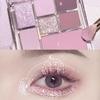 Фиолетовая палитра теней для век Create A Dream Makeup Блестящая жемчужная палитра теней для век Модная корейская очаровательная палитра для макияжа глаз