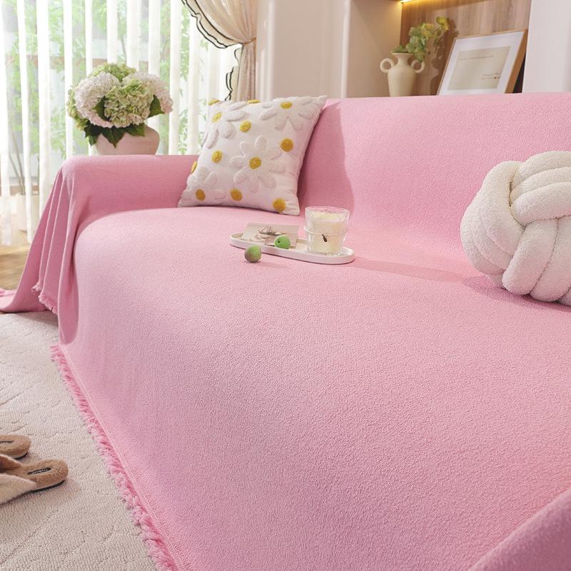 Предотвратить царапины кошек Толстые кисточки Накладка на диван Полное покрытие Домашний Водонепроницаемый Чехол на диван Гостиная Диваны Плед Чехол для мебели