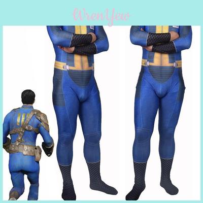 Аутентичный косплей выжившего из Fallout 4 Костюм-боди Найт из Убежища 111 на Хэллоуин