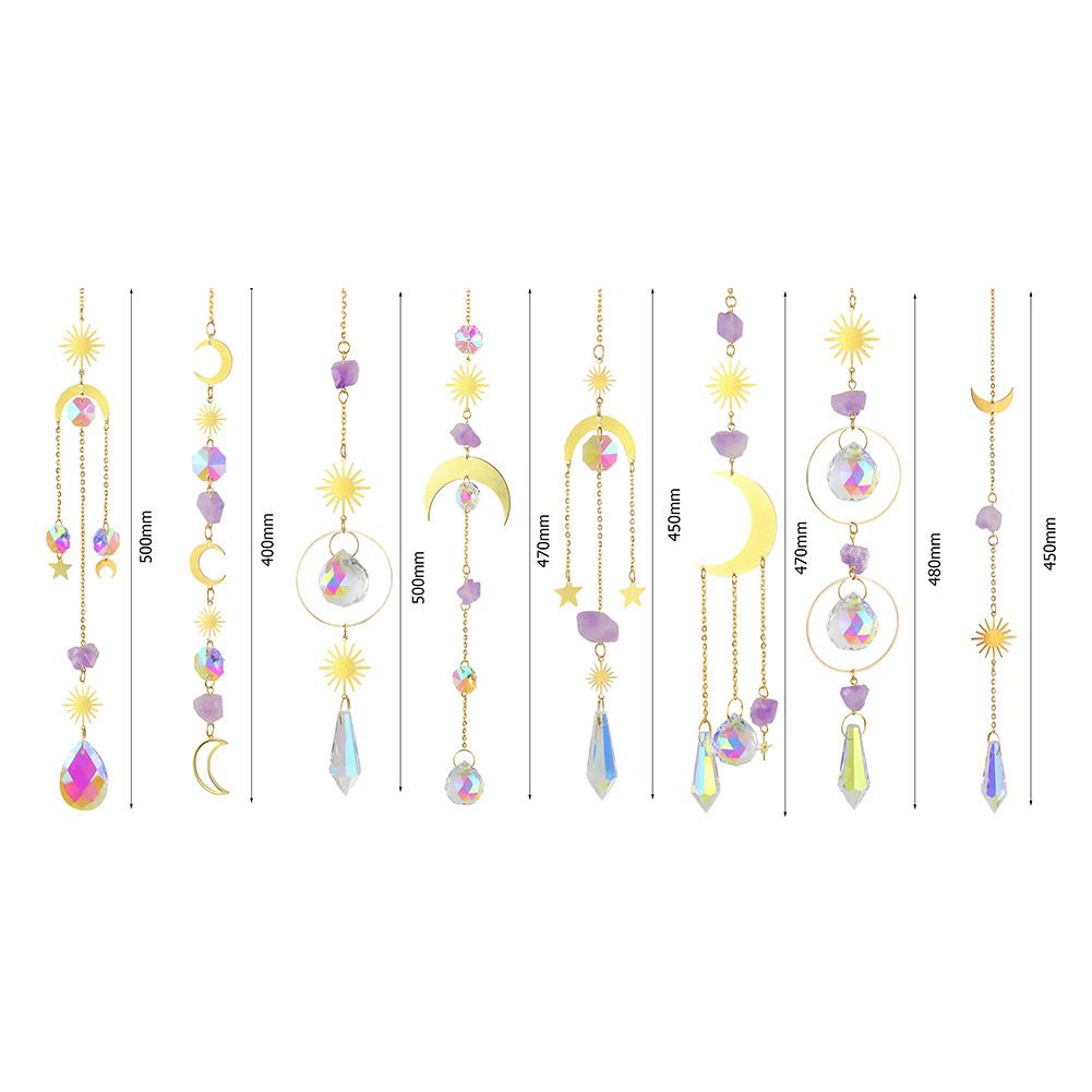 Crystal Prisms Pendant Creative Hanging Sun Catcher Versatile Sun Catcher Wind Chime for Wedding Decoration