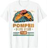 Pompeii Fun Run - География Вулканолог Футболка Вулканология Уличная одежда Винтажная футболка Футболки