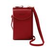 Женская сумка-чехол для смартфона Miskely, Мини-сумка через плечо, Стильная, Сумка-кроссбоди с отделением для карт, Легкая, Многофункциональная сумка-клатч (Красное вино)